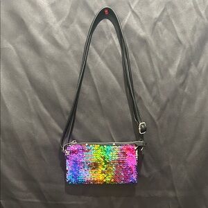 Sequin Rainbow Crossbody Bag